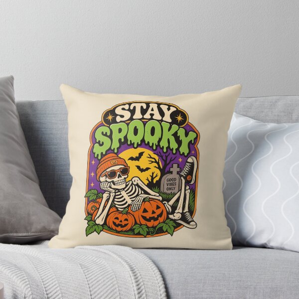 Item preview, Stay Spooky Retro Skeleton Halloween designed and sold by Moo7shop.
