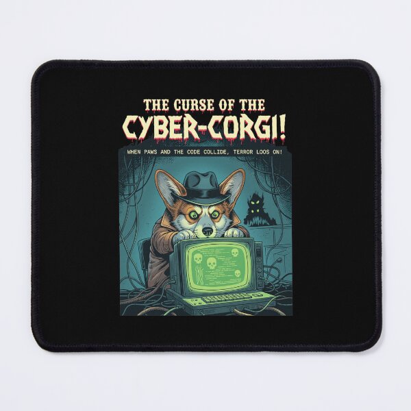 Item preview, Cyber Corgi Mystery Detective Dog Retro Art designed and sold by Libbieomaguera.