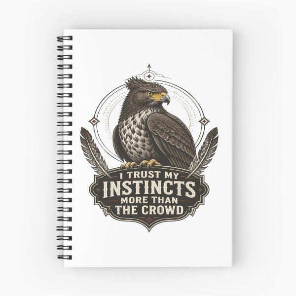 Item preview, Crested Serpent Eagle - I Trust My Instincts More Than The Crowd designed and sold by Max Store.