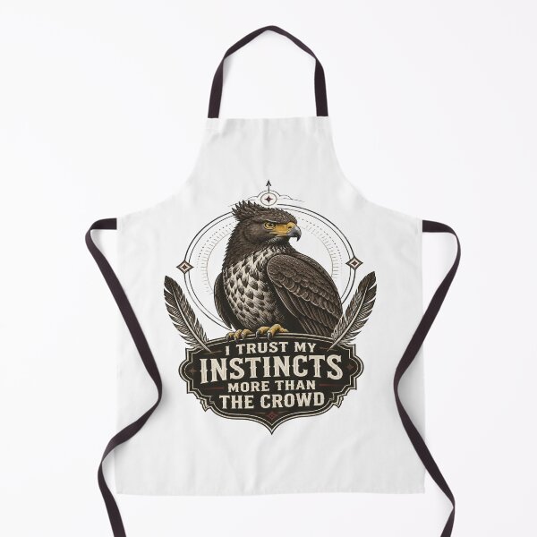 Item preview, Crested Serpent Eagle - I Trust My Instincts More Than The Crowd designed and sold by Max Store.