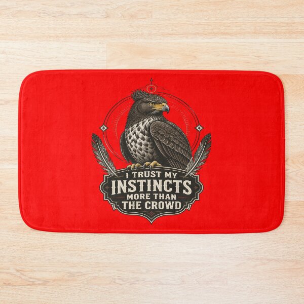 Item preview, Crested Serpent Eagle - I Trust My Instincts More Than The Crowd designed and sold by Max Store.