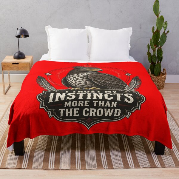 Item preview, Crested Serpent Eagle - I Trust My Instincts More Than The Crowd designed and sold by Max Store.