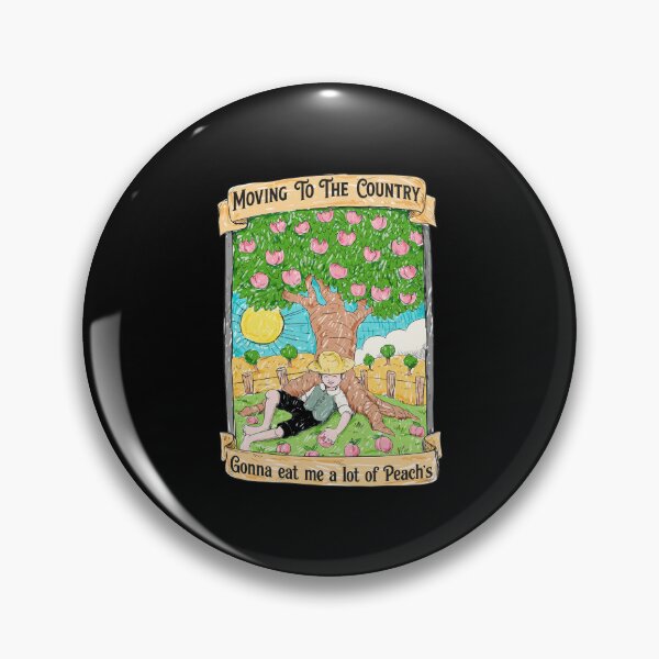 Item preview, Country Life Peach Orchard Art Print designed and sold by Libbieomaguera.