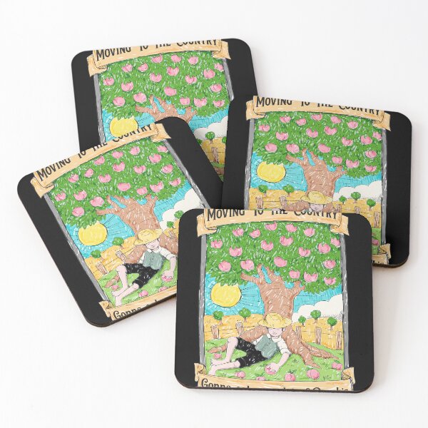 Item preview, Country Life Peach Orchard Art Print designed and sold by Libbieomaguera.