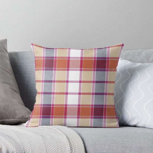 Item preview, Warm terracotta and purple plaid tartan seamless pattern designed and sold by PowerAntShop.