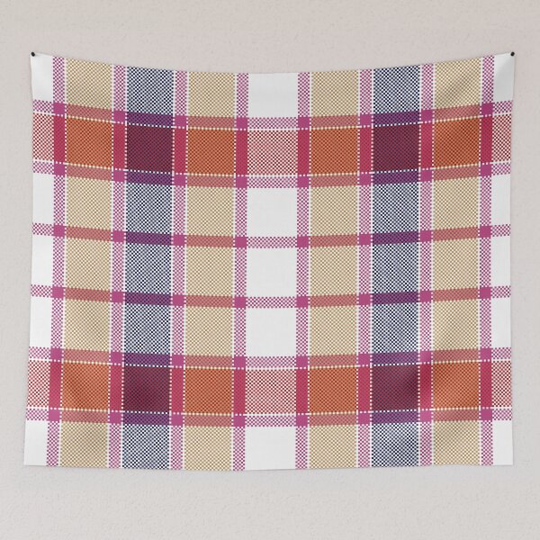 Item preview, Warm terracotta and purple plaid tartan seamless pattern designed and sold by PowerAntShop.