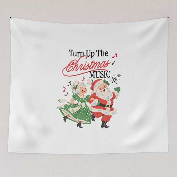 Item preview, Turn Up the Christmas Music – Christmas Party Humor, Festive Music designed and sold by wesdesignshop.