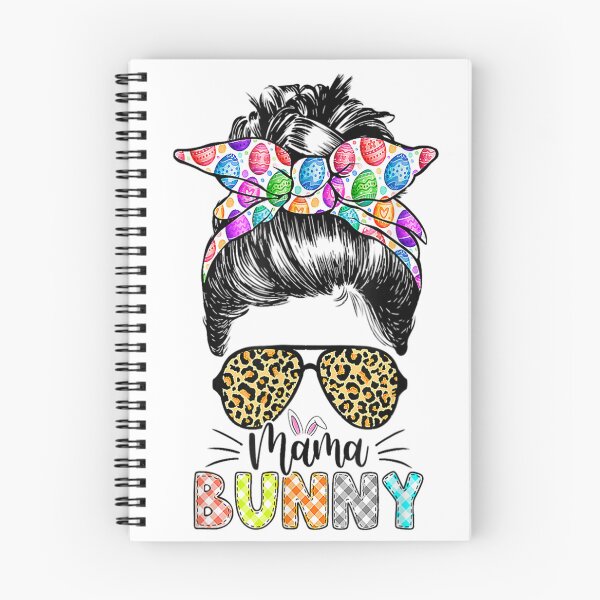Item preview, Funny Mama Bunny Leopard Messy Bun Easter Day Family Gifts designed and sold by Mojikatiii.