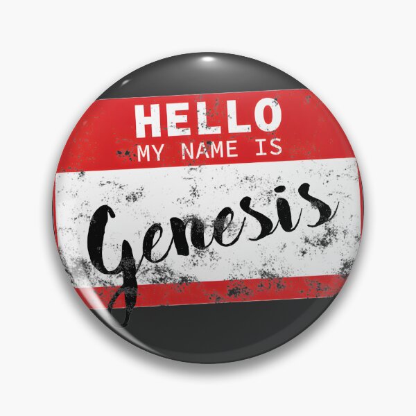 Item preview, Hello My Name Is Genesis Name Tag Sticker and Design designed and sold by JoeWillFilms.