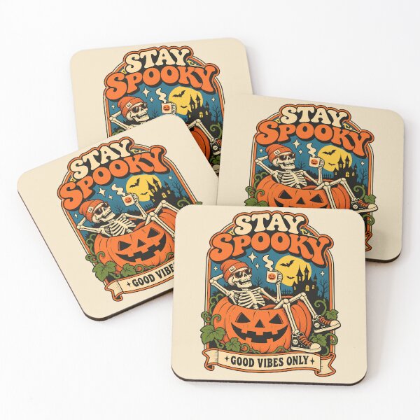 Item preview, Stay Spooky Good Vibes Skeleton Halloween designed and sold by Moo7shop.