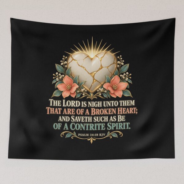 Item preview, Psalm 34:18 Broken Heart Christian Bible designed and sold by ChristianLife.