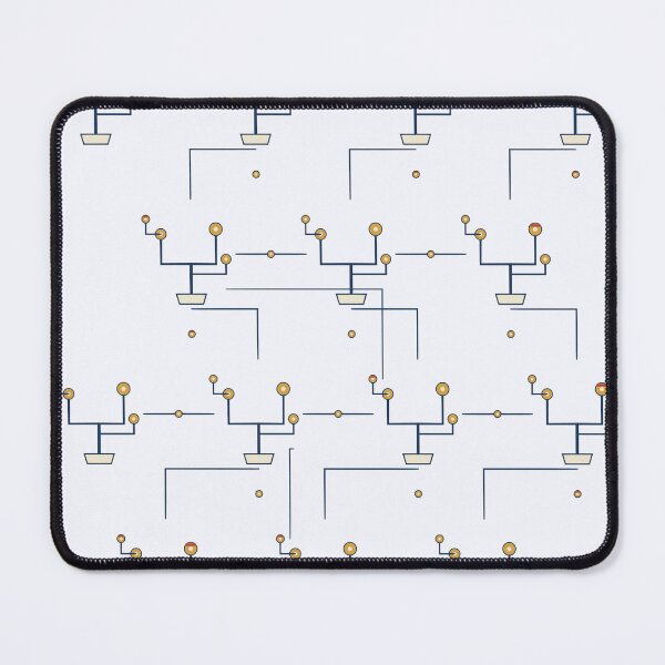 Item preview, Denki Bonsai Circuit Grid Pattern Japanese Electric Science Art designed and sold by KungPowUnicorn.