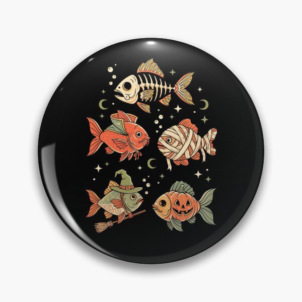 Item preview, Halloween Fishing Ghost Skeleton Trout Fish  designed and sold by nosu-art-pod.
