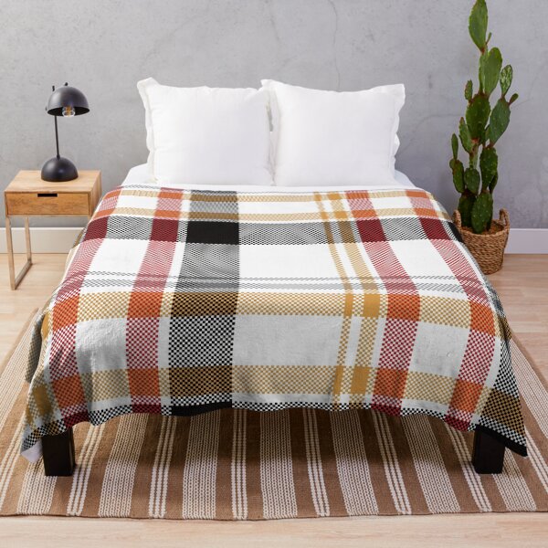 Item preview, Classic black and orange plaid tartan seamless pattern design designed and sold by PowerAntShop.