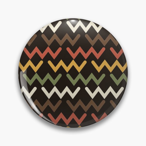 Item preview, 70s Retro Chevron Cascade Heavy Line Zigzag Geometric Pattern designed and sold by KungPowUnicorn.