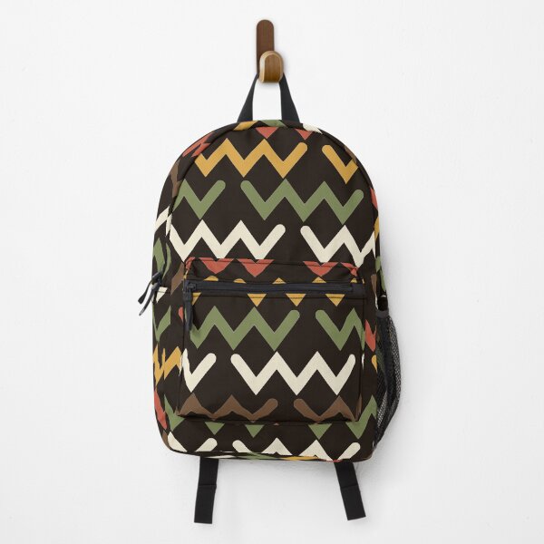 Item preview, 70s Retro Chevron Cascade Heavy Line Zigzag Geometric Pattern designed and sold by KungPowUnicorn.