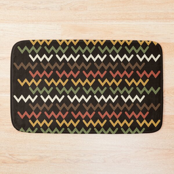 Item preview, 70s Retro Chevron Cascade Heavy Line Zigzag Geometric Pattern designed and sold by KungPowUnicorn.