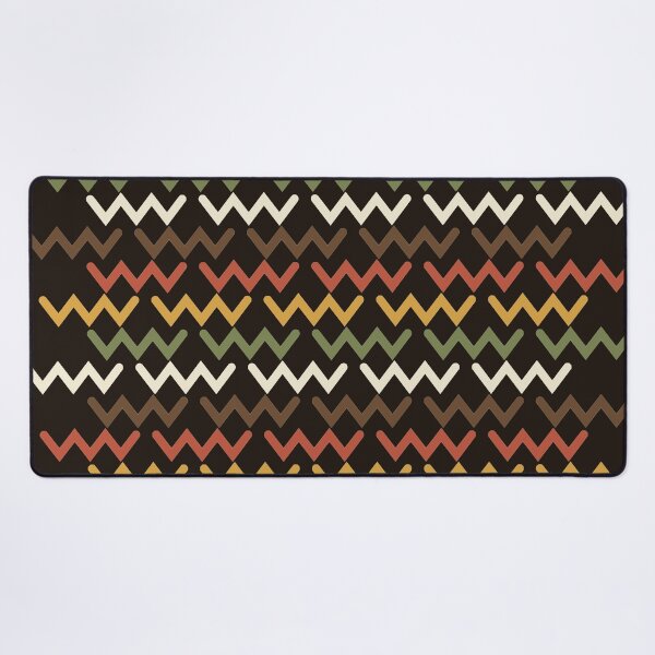 Item preview, 70s Retro Chevron Cascade Heavy Line Zigzag Geometric Pattern designed and sold by KungPowUnicorn.