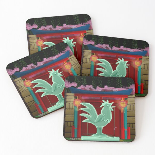 Item preview, Jade Rooster Chinese Red Gate designed and sold by Donnahuntriss.