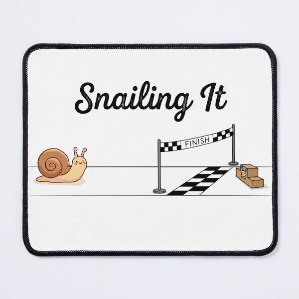 Item preview, Snailing It designed and sold by WittyOwlet.