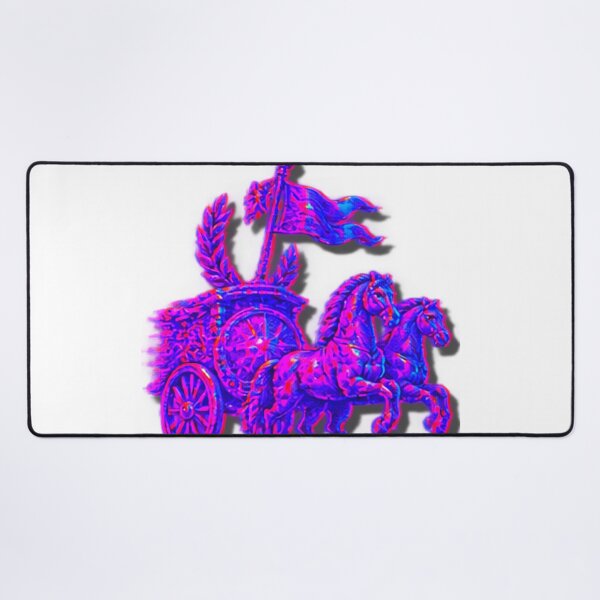 Item preview, Vaporwave Neon Antiquity Chariot - Cyberpunk Roman Rider designed and sold by A E S T H E T A T A G.