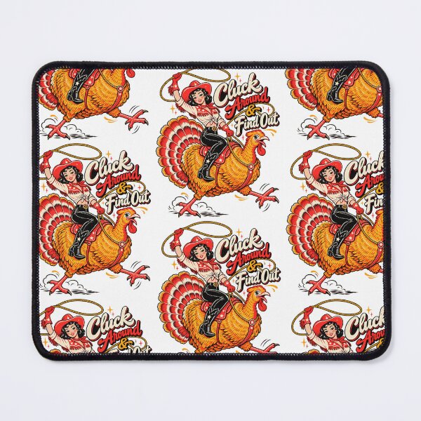 Item preview, Cluck Around And Find Out Funny Retro Cowgirl Turkey Rodeo Design designed and sold by JimJefferiesSh.