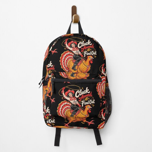 Item preview, Cluck Around And Find Out Funny Retro Cowgirl Turkey Rodeo Design designed and sold by JimJefferiesSh.