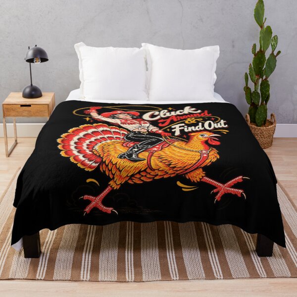 Item preview, Cluck Around And Find Out Funny Retro Cowgirl Turkey Rodeo Design designed and sold by JimJefferiesSh.