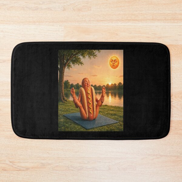 Artikelvorschau, Lustiges Hotdog-Yoga entworfen und verkauft von nosu-art-pod.