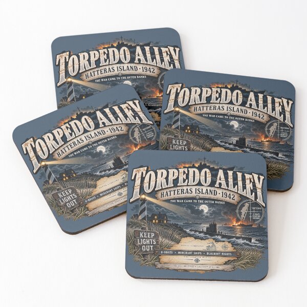 Item preview, Torpedo Alley Hatteras Island 1942 designed and sold by The Coastal Route.