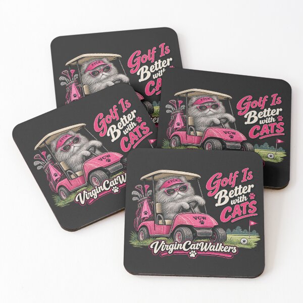Item preview, Golf is Better with Cats - VirginCatWalkers designed and sold by Laugh a Lot Folk Art.