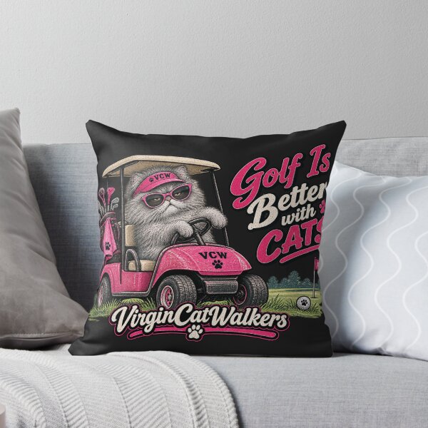Item preview, Golf is Better with Cats - VirginCatWalkers designed and sold by Laugh a Lot Folk Art.
