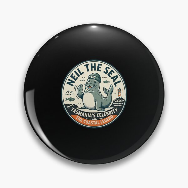 Item preview, Neil The Seal Tasmania Coastal Legend Emblem designed and sold by Cullenest.