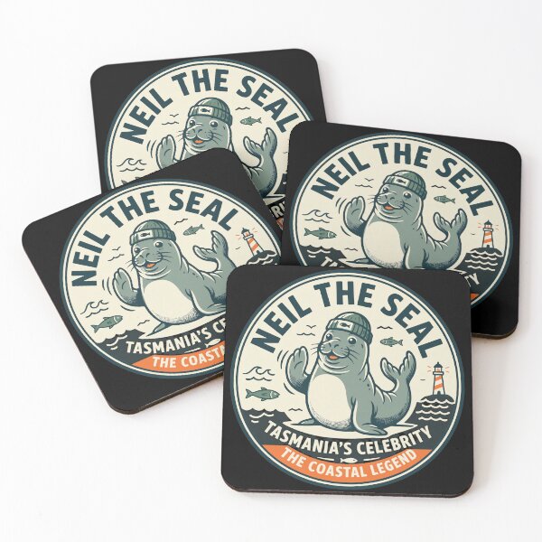 Item preview, Neil The Seal Tasmania Coastal Legend Emblem designed and sold by Cullenest.