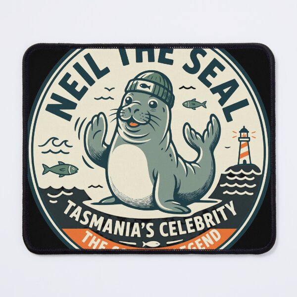 Item preview, Neil The Seal Tasmania Coastal Legend Emblem designed and sold by Cullenest.