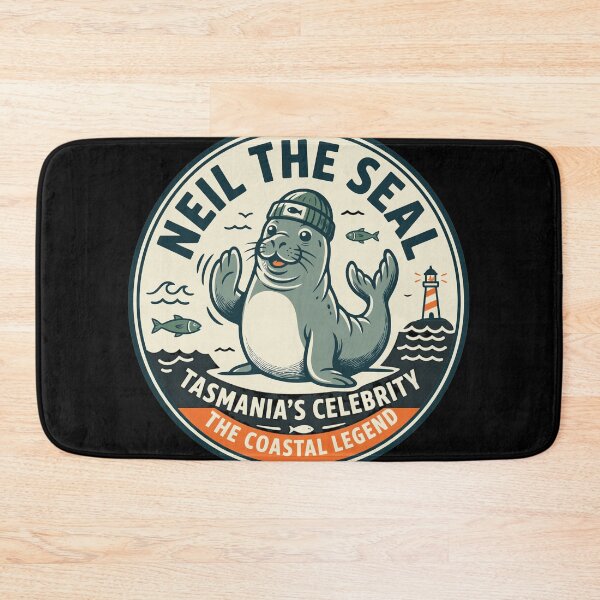 Item preview, Neil The Seal Tasmania Coastal Legend Emblem designed and sold by Cullenest.