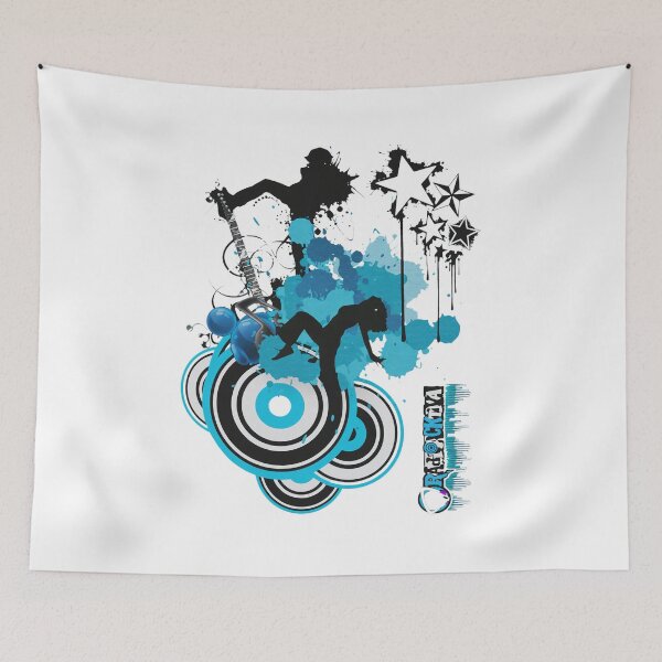 Item preview, Abstract Music Dancer Guitar Splatter Art designed and sold by Cullenest.