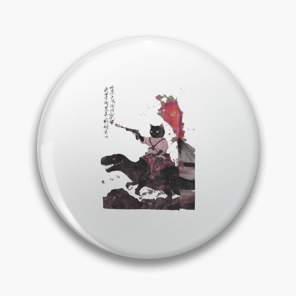 Item preview, Cat Cowboy Riding T-Rex Volcano designed and sold by Cullenest.