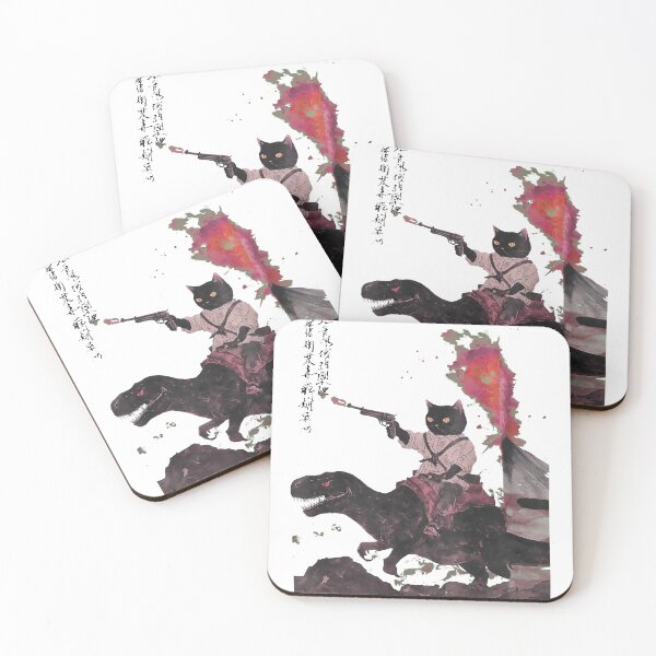 Item preview, Cat Cowboy Riding T-Rex Volcano designed and sold by Cullenest.