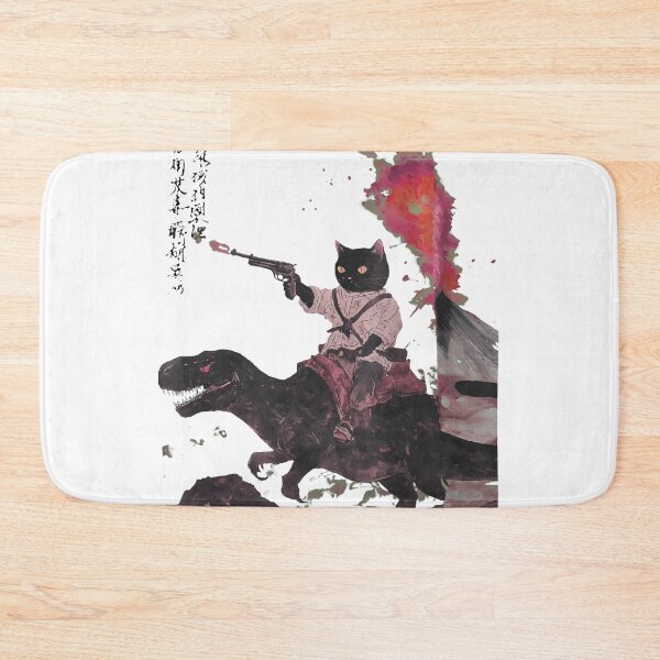 Item preview, Cat Cowboy Riding T-Rex Volcano designed and sold by Cullenest.