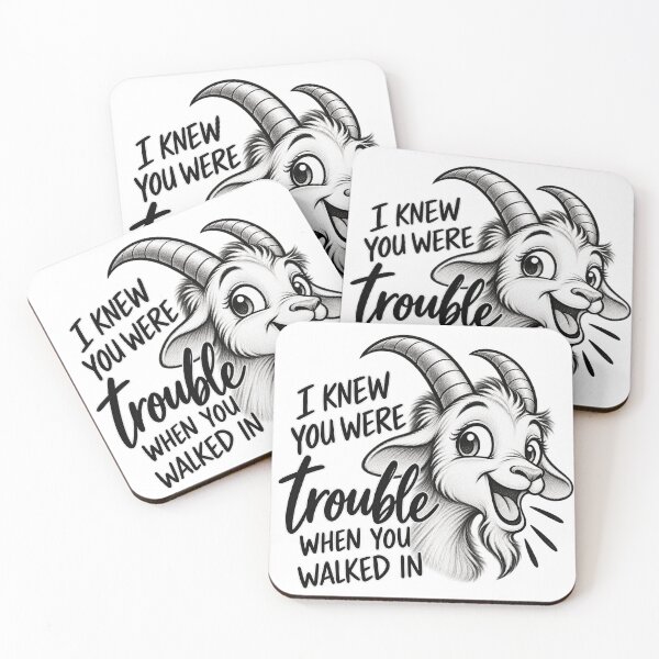 Item preview, I Knew You Were Trouble Goat designed and sold by Paukav.