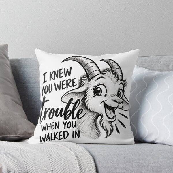 Item preview, I Knew You Were Trouble Goat designed and sold by Paukav.