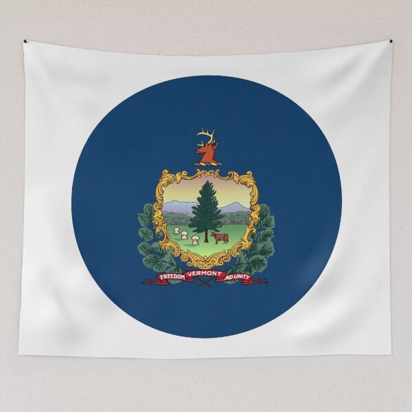 Artikelvorschau, Vermont-Kreisflagge als Umzugsgeschenk, Geschenk für Heimwehkranke in Vermont entworfen und verkauft von shitpostee.