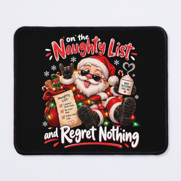 Item preview, On The Naughty List And Regret Nothing designed and sold by TheEndDesign.