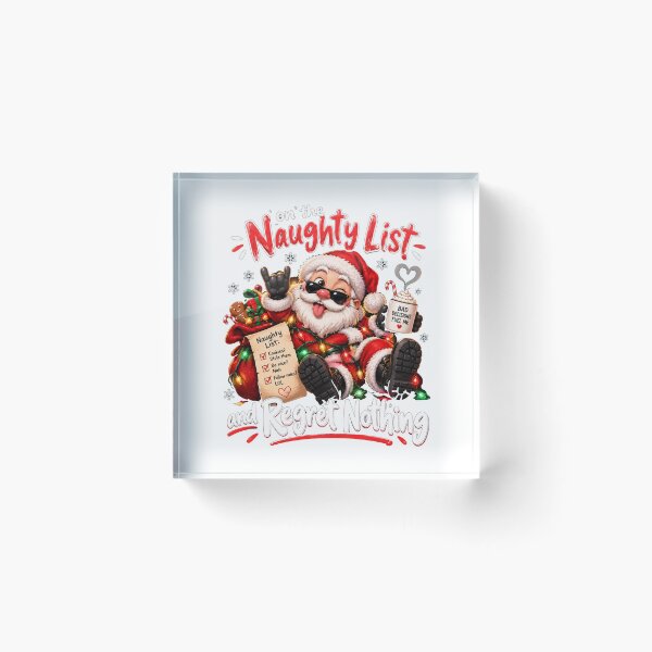 Item preview, On The Naughty List And Regret Nothing designed and sold by TheEndDesign.