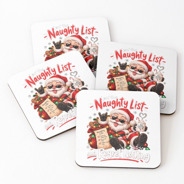 Item preview, On The Naughty List And Regret Nothing designed and sold by TheEndDesign.