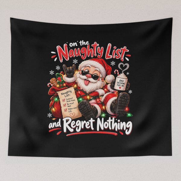 Item preview, On The Naughty List And Regret Nothing designed and sold by TheEndDesign.