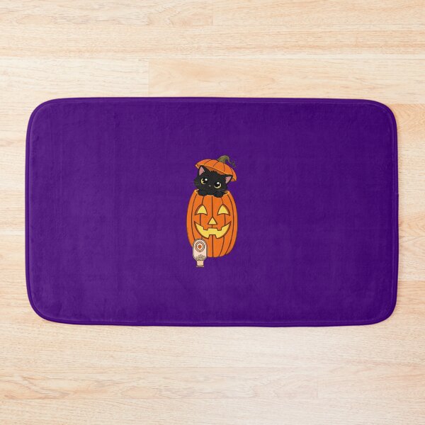 Item preview, Black Cat In a Jack-O’-Lantern with a Ostomy designed and sold by Chronic Illness Awareness Shop.