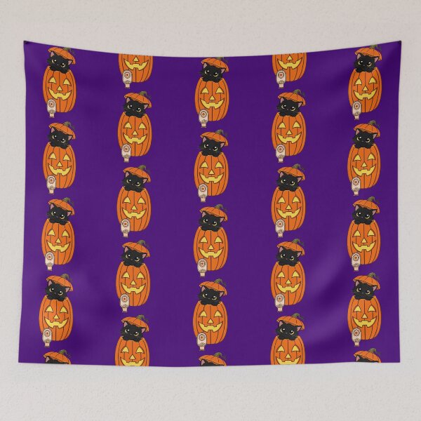 Item preview, Black Cat In a Jack-O’-Lantern with a Ostomy designed and sold by Chronic Illness Awareness Shop.