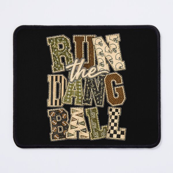 Item preview, Run The Dang Ball Retro Game Day Football designed and sold by PhocoNibict.